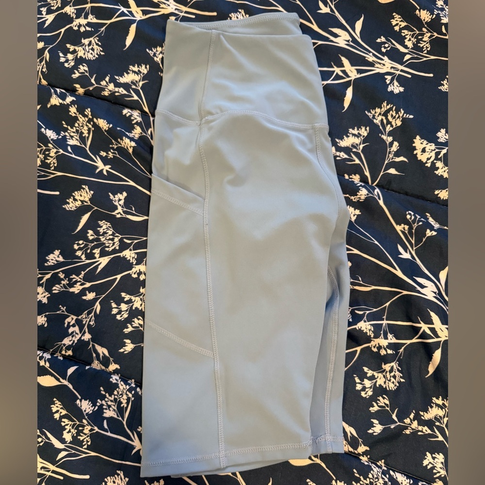 Women's Light Blue Bike Shorts
